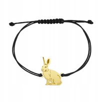 Bransoletka Złota Zając 925 Prezent Biżuteria Kobieta GRAWER GRATIS Mejk Jewellery