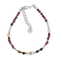 Bransoletka znak zodiaku lew - mix kamieni i srebro Skorulski Jewellery