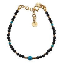 Bransoletka znak zodiaku strzelec - mix kamieni i srebro złocone Skorulski Jewellery