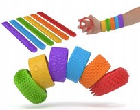 Bransoletki Opaski Sensoryczne Antystresowe 6x Dzieci ADHD Autyzm Relaks