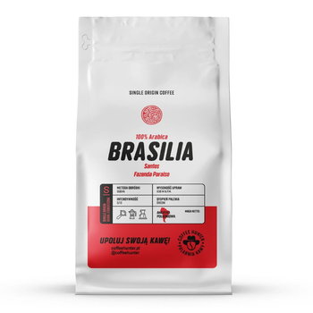 Brasilia Santos Fazenda Paraiso Kawa Ziarnista - 500 G - COFFEE HUNTER
