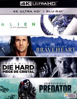 Braveheart - Waleczne Serce / Obcy - 8. pasażer Nostromo / Predator / Szklana pułapka McTiernan John, Scott Ridley, Gibson Mel