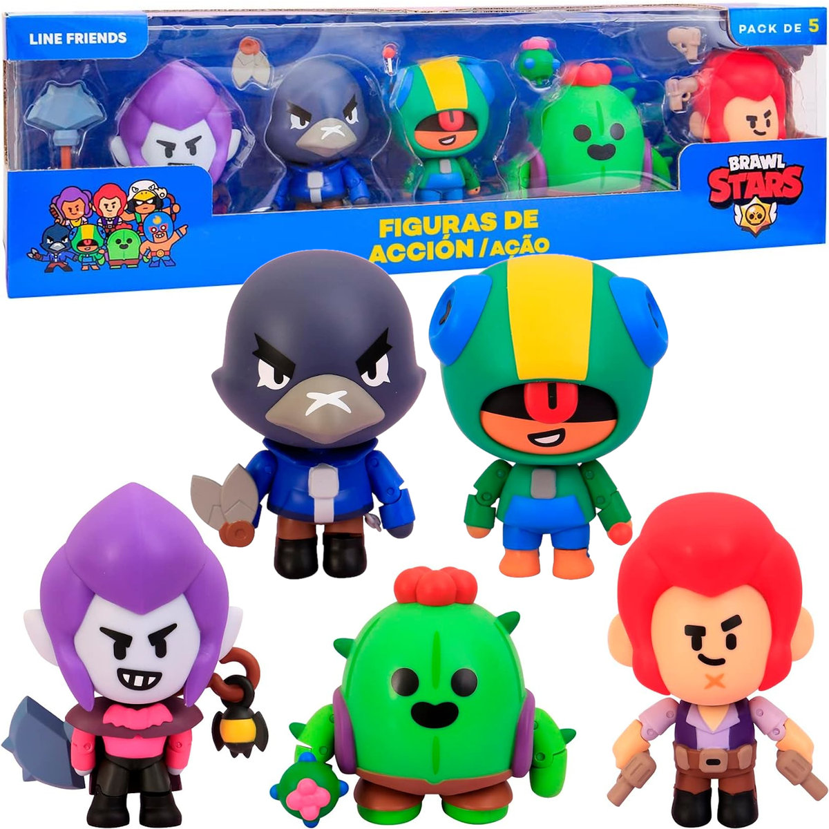 Brawl Stars, rychome figurki zadymiarze, 5pak - PMI | Sklep EMPIK.COM