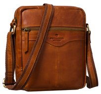 Brązowa listonoszka męska mała saszetka skórzana PETERSON torebka na ramię modna crossbody Peterson