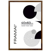 Brązowa ramka na zdjęcia  w rozmiarze 40x60 cm