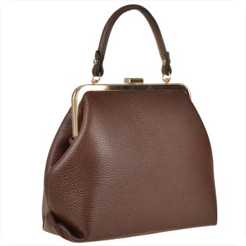 Brązowa torebka  skóra naturalna bigiel retro - Borse in Pelle