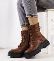 Brązowe botki Leeside-37