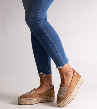 Brązowe espadryle Big Star JJ274892-36 - Big Star