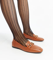 Brązowe mokasyny z klamerką Areebah-36