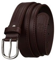 Brązowy pasek damski szeroki 115 PETERSON do spodni sukienki elegancki klasyczny stylowy