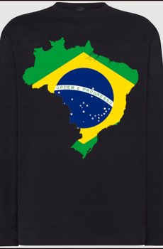 Brazylia Flaga Męski Modny Longsleeve Rozm.XXL - Inna marka