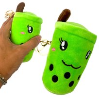 Breloczek brelok pluszowy BUBBLE TEA kawaii - zielony limonka