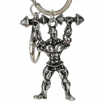 Breloczek do kluczy dla siłacza kulturysta zawieszka dla sportowca siłka