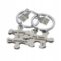 Breloczek do kluczy do domu pamiątka zakupu nowego mieszkania prezent domek
