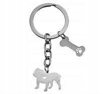 Breloczek do kluczy piesek buldog buldożek francuski zawieszka dla psa