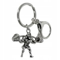 Breloczek do kluczy prezent dla chłopaka na siłowni dla kulturysty przysiad