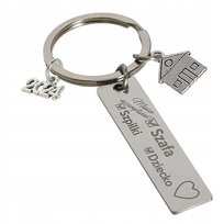 Breloczek do kluczy prezent dla dziewczyny dedykacja dla żony na nowy dom