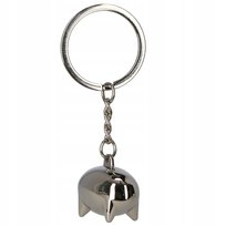 Breloczek do kluczy srebrna świnia świnka skarbonka oszczędzanie prezent