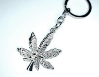 Breloczek do kluczy srebrny maryśka joint dżoint trawka marycha defekt