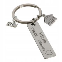 Breloczek do kluczy z dedykacją dla dziewczyny dla żony na nowy dom prezent