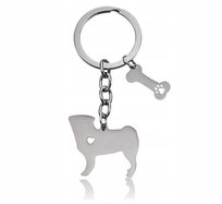 Breloczek do kluczy zawieszka dla mopsa piesek prezent dla Taty pies rasowy