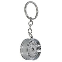 Breloczek do kluczyków srebrna felga prezent dla chłopaka dla kierowcy auto