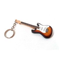 Breloczek - gitara J.Hendrix z drewna i metalu