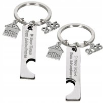 Breloczek podwójny dla pary na nowe mieszkanie new home new adventure 2025