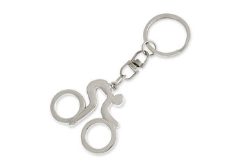 Breloczek rower dla miłośników kolarstwa, srebrny - Jubileo