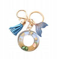 Breloczek z literą O - plażowy urok, piękna ozdoba do kluczy