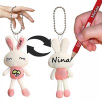 BRELOCZEK ZAWIESZKA do kluczy plecaka Metoo KRÓLICZEK 20cm plecak maskotka