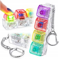 BRELOK ANTYSTRESOWY KLAWIATURA LED FIDGET KEYBOARD CLICKER PREZENT ZABAWKA Korbi