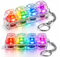 Brelok Antystresowy LED Klikacz Fidget Klawiatura RGB Kliker BRELOK OKAMI