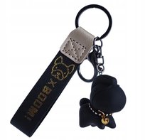 BRELOK CZARNY KONIK KOŃ srebrny breloczek do Kluczy Plecak zawieszka