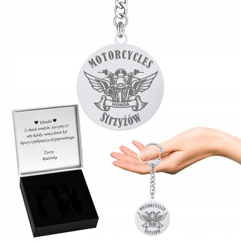 Brelok Dla Motocyklisty Motocykl Z Grawerem Marka Imię Gadżet Prezent - Radziszewska