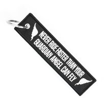 Brelok do kluczy Anioł Stróż never ride faster than your guardian angel can fly Inna marka