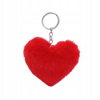 BRELOK DO KLUCZY BRELOCZEK SERDUSZKO CZERWONE