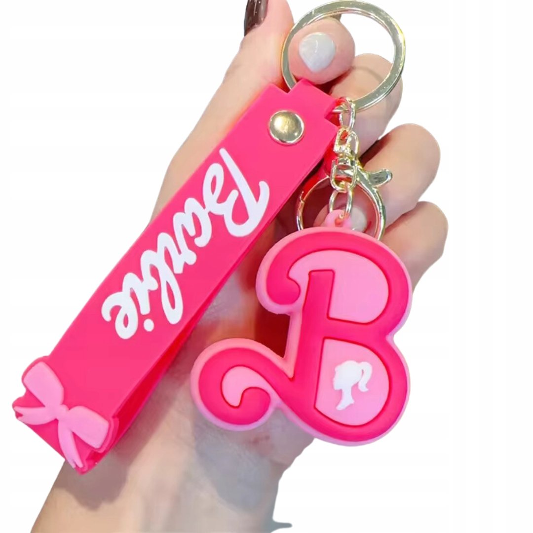 BRELOK DO KLUCZY BRELOCZEK ZAWIESZKA LITERKA B BARBIE