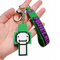 Brelok Do Kluczy Breloczek Zawieszka Minecraft Biało Zielony Inna marka