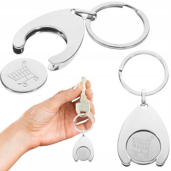 Brelok Do Kluczy Breloczek Żeton Do Wózka Sklepowego Wózków Koszyka 2W1 - Realne Ceny