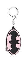 Brelok do kluczy DC Comics Batman Pink gumowa zawieszka na prezent dla dzieci Batman