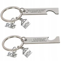 Brelok do kluczy dedykacja mężczyzna musi postawić dom zabawny prezent 2025