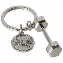 Brelok do kluczy dla chłopaka na siłownię hantle talerz siłownia kulturysta