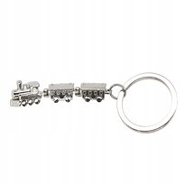 Brelok do kluczy dla fana prezent dla chłopaka pociąg lokomotywa ciuchcia