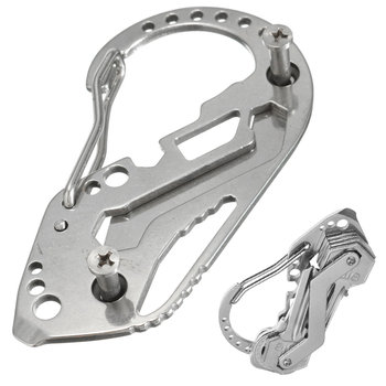 Brelok do kluczy karabińczyk survival multitool - Gift World, VERK GROUP