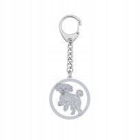 Brelok do kluczy Maltipoo Srebro 925 Biżuteria Prezent Kobieta GRAWER Mejk Jewellery