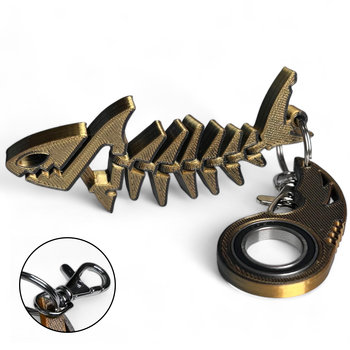 Brelok do kluczy NOWY MODEL Keyrambit  REKINEK karabińczyk keyspinner - Kajawis