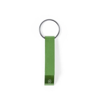 Brelok do kluczy, otwieracz do butelek z aluminium z recyklingu zielony - HelloShop