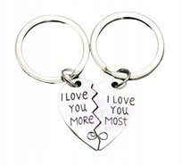 BRELOK DO KLUCZY serce DLA PAR miłość LOVE zawieszka breloczek PREZENT