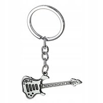 Brelok do kluczy srebrna gitara do kluczy prezent dla chłopaka dla gitarzys